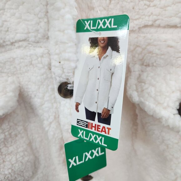 NWT 32 Degrees Heat Sherpa “Shacket” Tan/Cream – XL/XXL - Picture 12 of 14